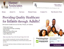Tablet Screenshot of harperfamilymedicine.com